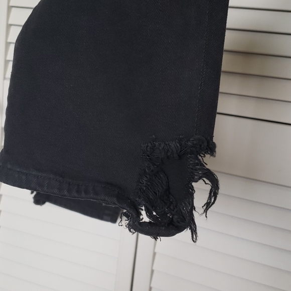 AGOLDE Toni Mid Rise Straight Jeans, Black, Sz 29 - Picture 7 of 13